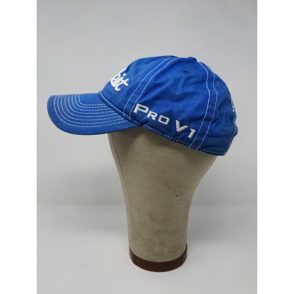 Titleist FJ Pro V1 Slideback Golf Hat Blue White Embroidered Spell Out Logo - Picture 4 of 12